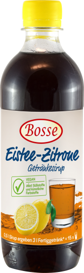 Eistee-Zitrone Getränkesirup